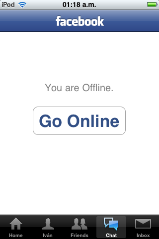 Activar chat en Facebook