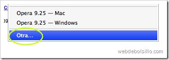 Usar otro user agent en Safari