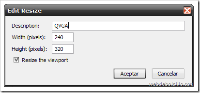Ventana para crear nuevas dimensiones